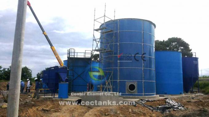 Glass-Fused-to-Steel Leachate Storage Tanks For Leachate Treatment Project