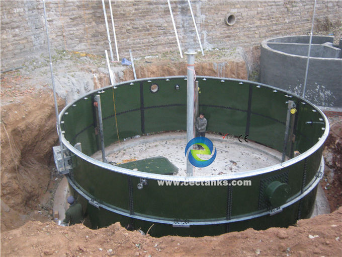 เซ็นเตอร์เอมาเมล พกพาการประกอบ Biogas อานาเอโรบิก Digester ถังสําหรับการกําจัดน้ําเสีย ISO 1
