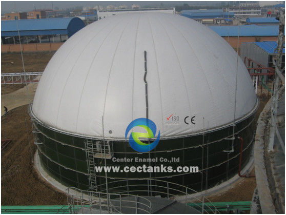 กระจกแก้วหลอมเหล็กสําหรับการเกษตรนา การเลี้ยงสัตว์ Biogas Biogmass Anerobic Digester Plant 2