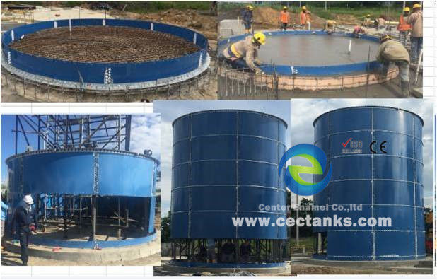 1 -4MW Biogas Power Plant EPC Turnkey BOT บริการโครงการ BTO พร้อมถังเก็บกระจกหลอมเหล็ก 0