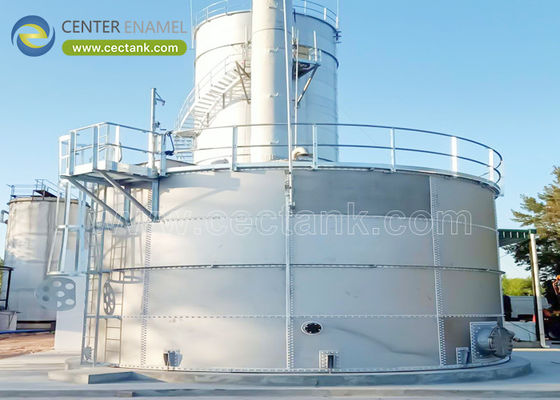 เบอร์คอนกรีตรากฐานสแตนเลสสําหรับถัง digester anaerobic