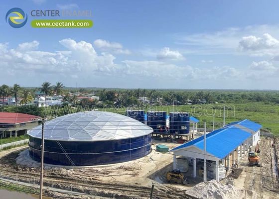 ถังน้ําฟาร์มเหล็กปูกระจก: สร้างขึ้นตามมาตรฐาน AWWA D103-09 สําหรับการเก็บน้ําการเกษตรที่น่าเชื่อถือ