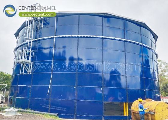 ถังเก็บน้ําที่มีแผ่นแก้วตามความต้องการ พร้อมมาตรฐานการออกแบบ AWWA D103-09