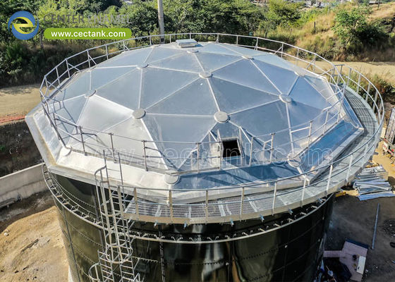 การปรับปรุงความปลอดภัยและความยั่งยืน: Center Enamel's Aluminum Dome Roofs สําหรับถังเก็บน้ํามันดิบของประเทศมาซิโดเนียเหนือ