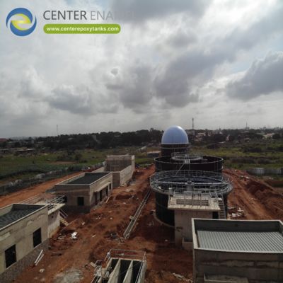 หลังคาเมมเบรนคู่สำหรับโรงบำบัดน้ำเสีย: ครอบคลุมน้ำเสียเพื่อดักจับและกักเก็บก๊าซชีวภาพ