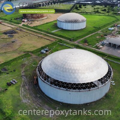 หลังคาลอยภายในสําหรับถังน้ํามันสแตนเลสที่ผสมผสาน