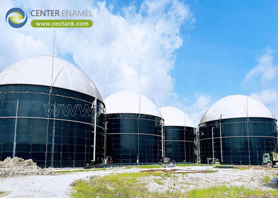 Enamel Biogas Storage Tank with Double Membrane Roof for Anaerobic Digestion