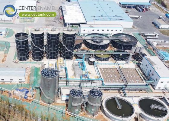 Glass-Fused-to-Steel Wastewater Storage Tanks with Different Roof Options