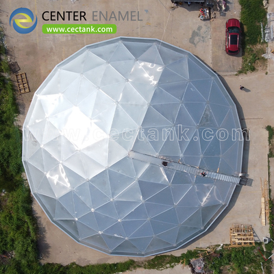 3450N/cm อาลูมิเนียม Dome Roofs สําหรับการจัดเก็บของเหลว