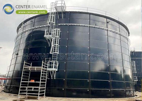 200,000 แกลลอน ถังเก็บ sludge กระจกหลอมเหล็ก ตาม AWWA D103-09