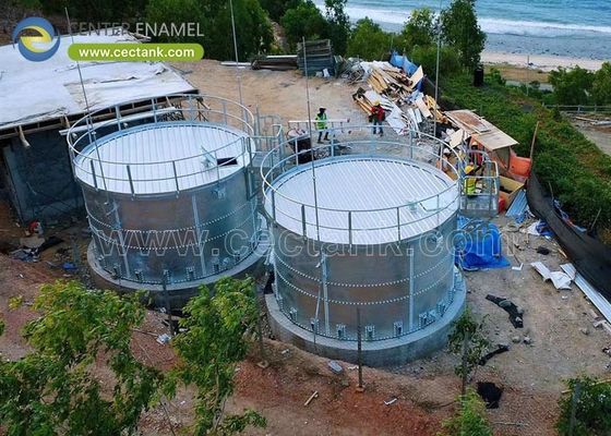 ถังเหล็กเหล็กเหล็กสําหรับเก็บน้ําชลประทานภูมิประเทศ