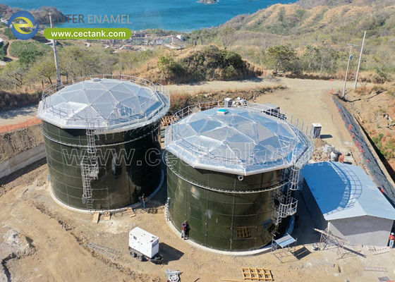 เพิ่มประสิทธิภาพและความทนทานสูงสุดด้วย Center Enamel's Aluminum Dome Roofs สําหรับถังน้ํากระบวนการ