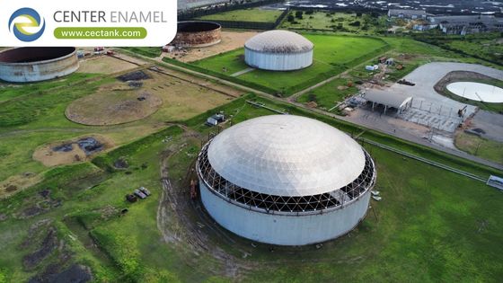 หลังคาโกลูมิเนียมแบบจีโอเดซิส สําหรับถังเก็บน้ํามันย่อย-ศูนย์เอมาเล่ห์