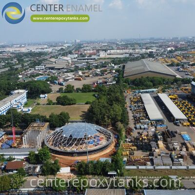 หลังคาลอยภายในสําหรับถังเก็บน้ํามันเบนซินเหล็กคาร์บอนที่เชื่อมกัน: ป้องกันการสูญเสียน้ําหอมและเพิ่มความปลอดภัย