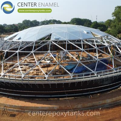 หลังคาอาลูมิเนียมกลมสําหรับถังเก็บน้ํามันดีเซลเหล็กดัด: ลดการระเหยเชื้อเพลิงให้น้อยที่สุด และป้องกันน้ําฝนจากการเสี่ยงความมั่นคงของเชื้อเพลิง