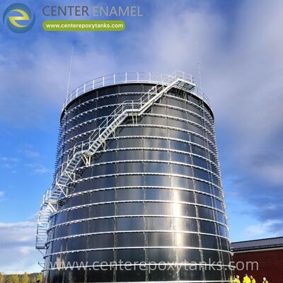 ถังเหล็กผูกเอโปซีที่บอลท์เป็นถังการหมักขยะอาหาร: ถังการย่อยที่แข็งแกร่งที่ออกแบบมาเพื่อการย่อยสลายอินทรีย์และการรวบรวมไบโอแก๊ส